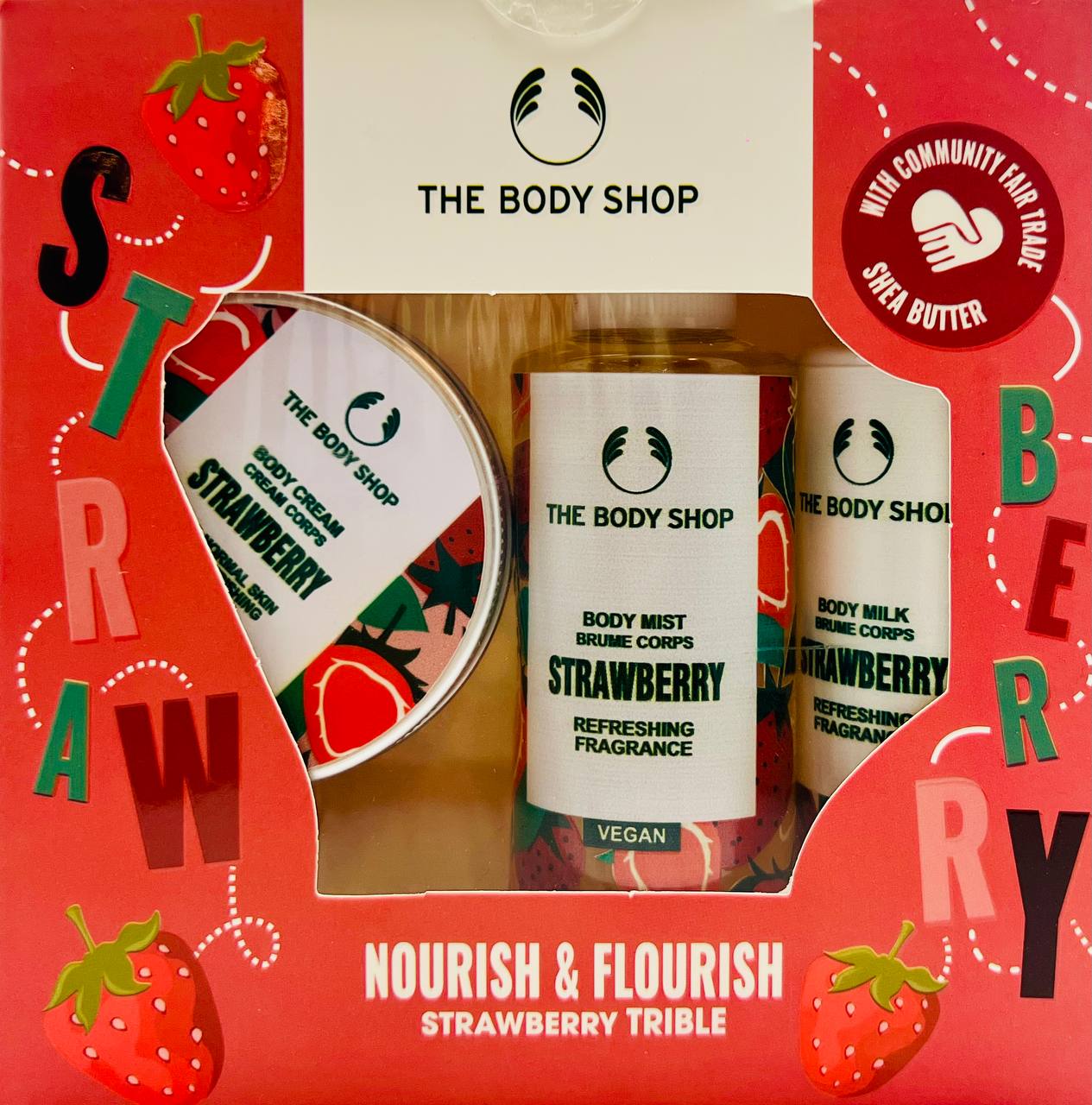 Set The Body shop strawberry triple 🍓