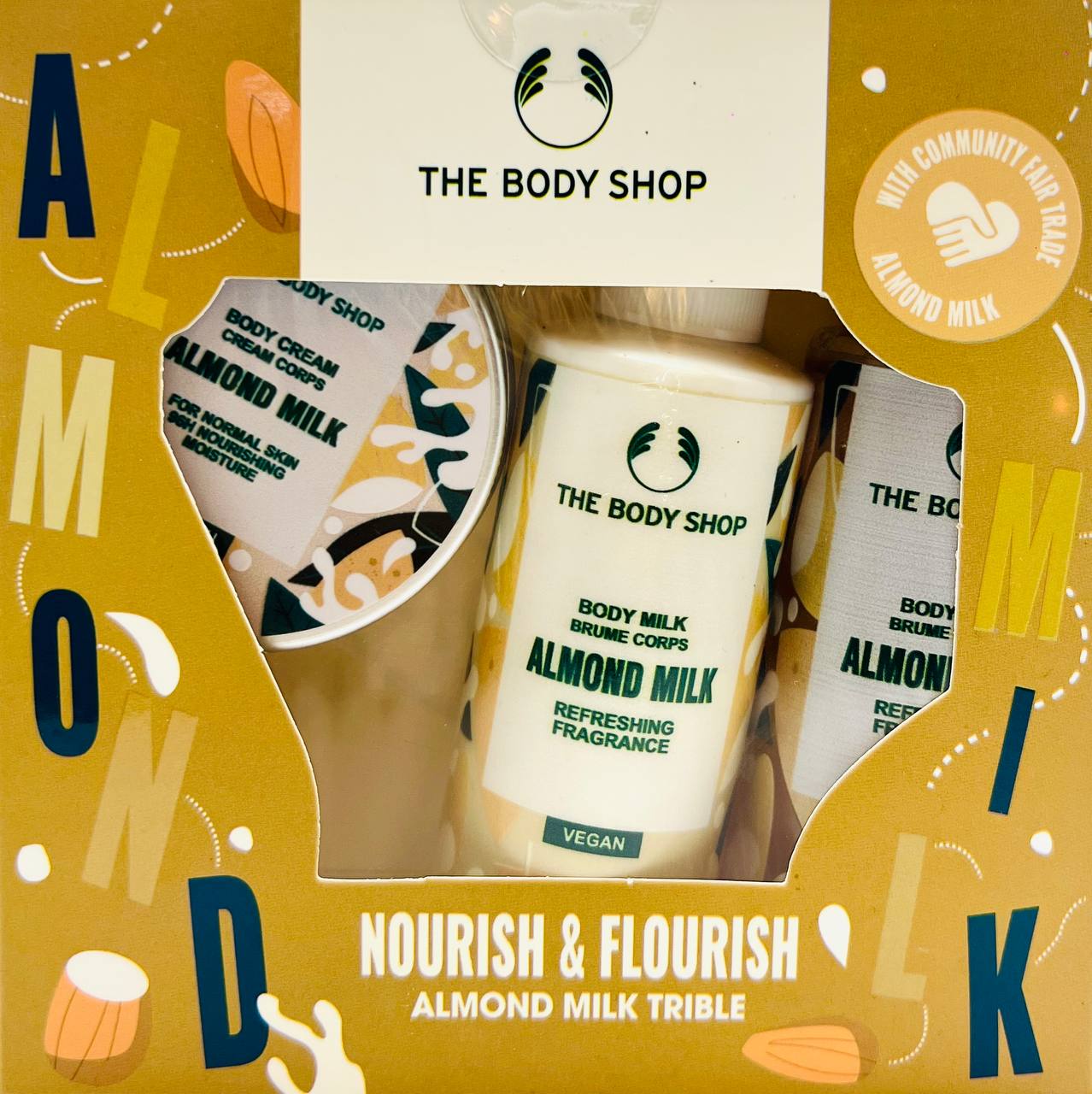 Set Body shop Almond milk