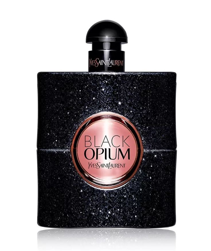 bottle of Yves Saint Laurent Black Opium Eau de Parfum.