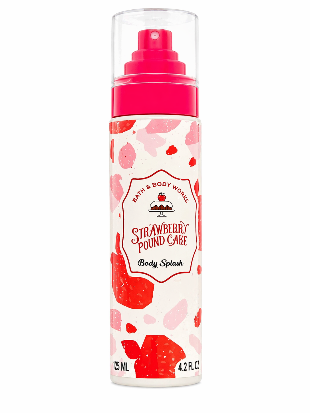 Bath & Body Works Strawberry Pound Cake Body Splash.